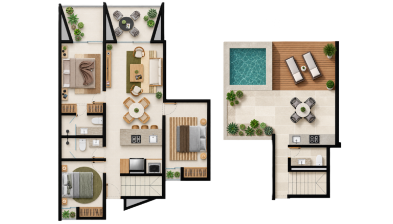 Prototipo H - 159 m2 | Alana San José del Cabo | Raini Inmuebles